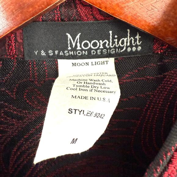 Moonlight Y & S Fashion Design Medium Wearable Art Red Christmas Top Jacket - Picture 2 of 7